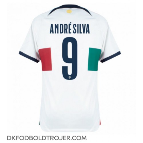 Billige Portugal Andre Silva #9 Udebane Fodboldtrøjer VM 2022 Kortærmet